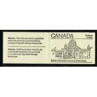 1982 50c Provincial Legislature Buildings. Set of 10 booklets SB89