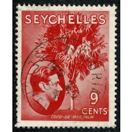 Seychelles. 1938-49  9c scarlet. Fine Used single. SG 138
