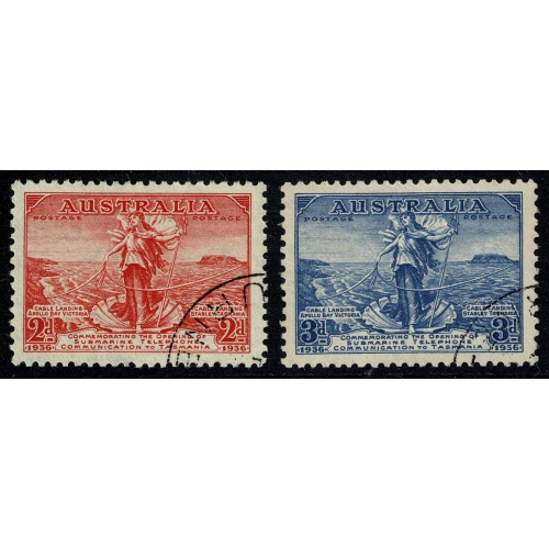 Australia. 1936 Opening of Submarine Telephone Link to Tasmania. Fine Used. SG 159-160