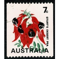 Australia. 1970 7c coil stamp Error MISSING BUFF.  Fine Used. SG 468bb.