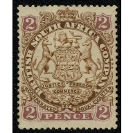 British South Africa Co. 1896-97. 2d brown & mauve Die I. Mounted Mint. SG 30