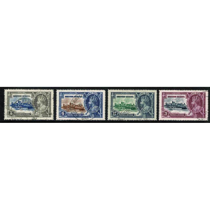 British Guiana. 1935 Silver Jubilee. Very Fine Used set of 4 values. SG 301-304