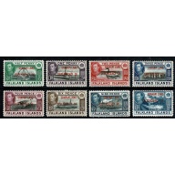 1944. Falkland Islands Overprinted "Graham Land Dependency of. SG A1-A8