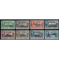 1944. Falkland Islands Overprinted "South Shetlands Dependency of. SG D1-D8