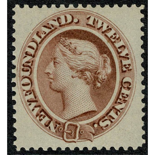 1865 12c red-brown. Mounted mint. SG 28