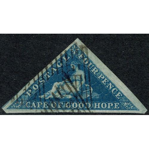 1864 Cape of Good Hope 4d blue. SG 19a