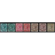 1882-92. Set SG 84-101 with listed shades. Plus SG 102, 104 & 106