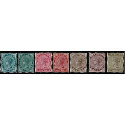 1882-92. Set SG 84-101 with listed shades. Plus SG 102, 104 & 106
