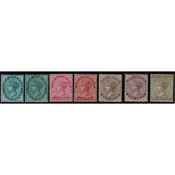 1882-92. Set SG 84-101 with listed shades. Plus SG 102, 104 & 106