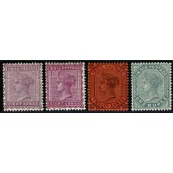 1882-92. Set SG 84-101 with listed shades. Plus SG 102, 104 & 106