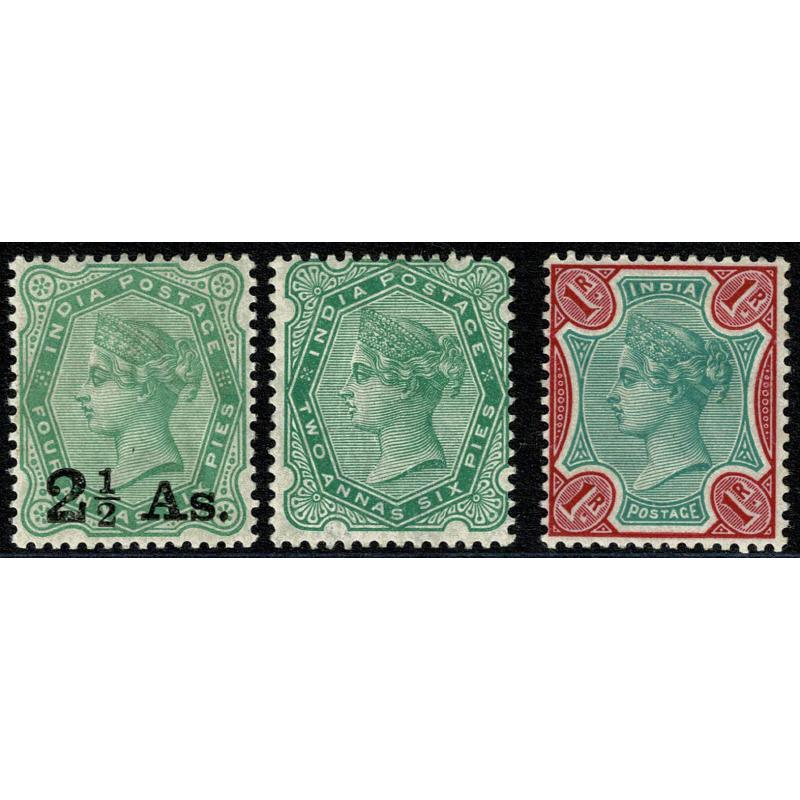 1882-92. Set SG 84-101 with listed shades. Plus SG 102, 104 & 106