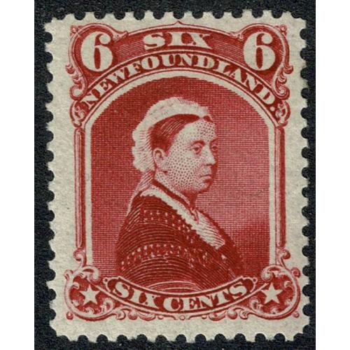 Newfoundland. 1894 6c crimson SG 60 Lightly mounted mint