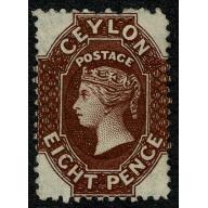 1864 8d reddish brown. Unused. SG 56