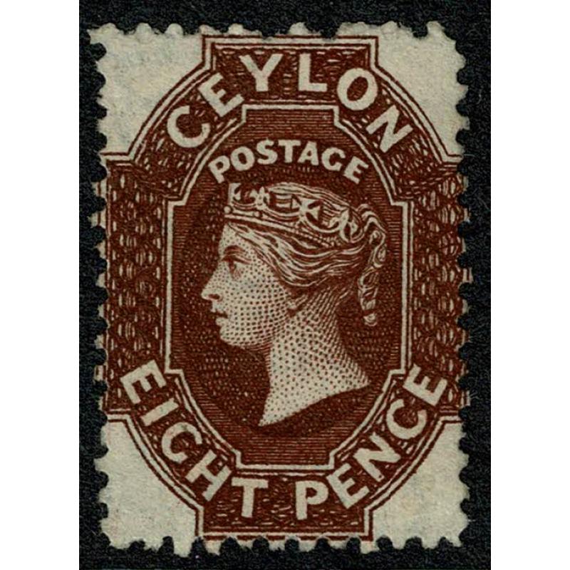 1864 8d reddish brown. Unused. SG 56