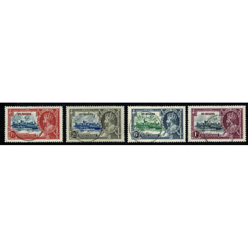 St Helena. 1935 Silver Jubilee. Very Fine Used set of 4 values. SG 124-127