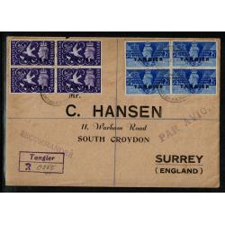 1946 Victory Issue. First Day of Issue. Blocks of four on cover 11th June 1946