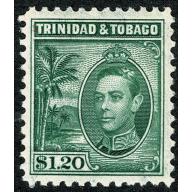 SG 255. $1.20 blue green. Mounted mint.