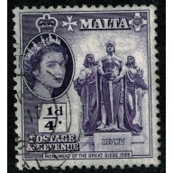 Malta. 1956-58. ¼d violet. Fine Used. SG 266
