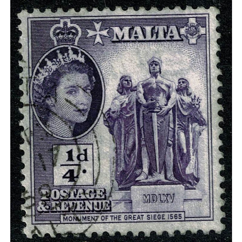 Malta. 1956-58. ¼d violet. Fine Used. SG 266