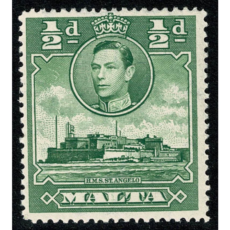 Malta. 1938-43. ½d green. Unmounted Mint. SG 218