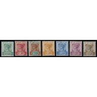 St Helena. 1890-97. Set of 7 values. Mounted Mint. SG 46-52