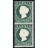 Gambia. 1887 ½d myrtle green. SG 21. Unmounted mint