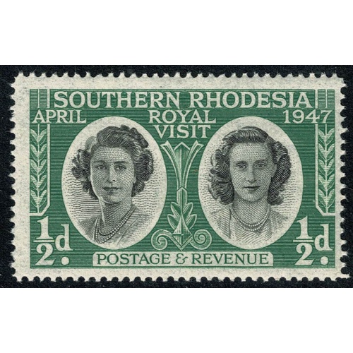 Southern Rhodesia. 1947 Royal Visit ½d. Unmounted Mint. SG 62